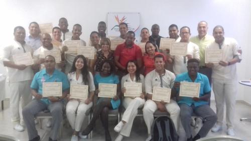 Formación de mayordomos de hotel en Neurohotelería , grupo de mayordomos Hotel TRS Cap Cana, Dominicana, 2018